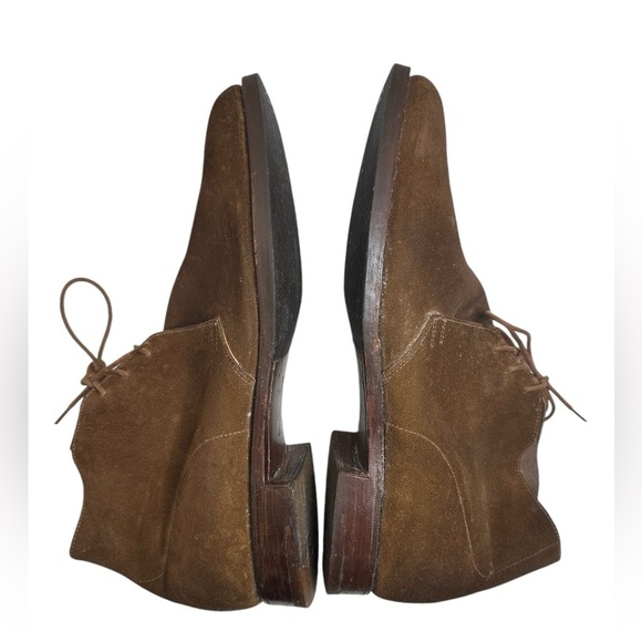 CROCKETT & JONES for Barneys New York CHUKKA BOOT LIGHT snuff SUEDE LEATHER SOLE